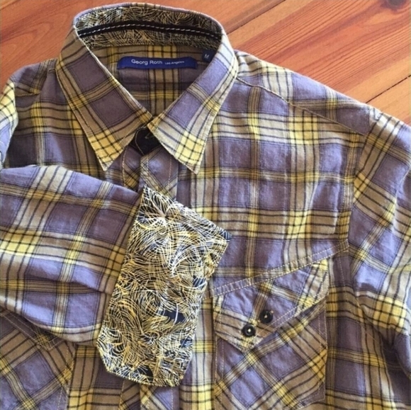Georg Roth Plaid Button-Up Shirt - Picture 2 of 5